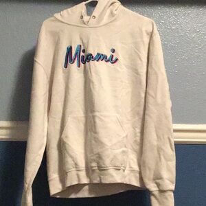 White Miami Hoodie
